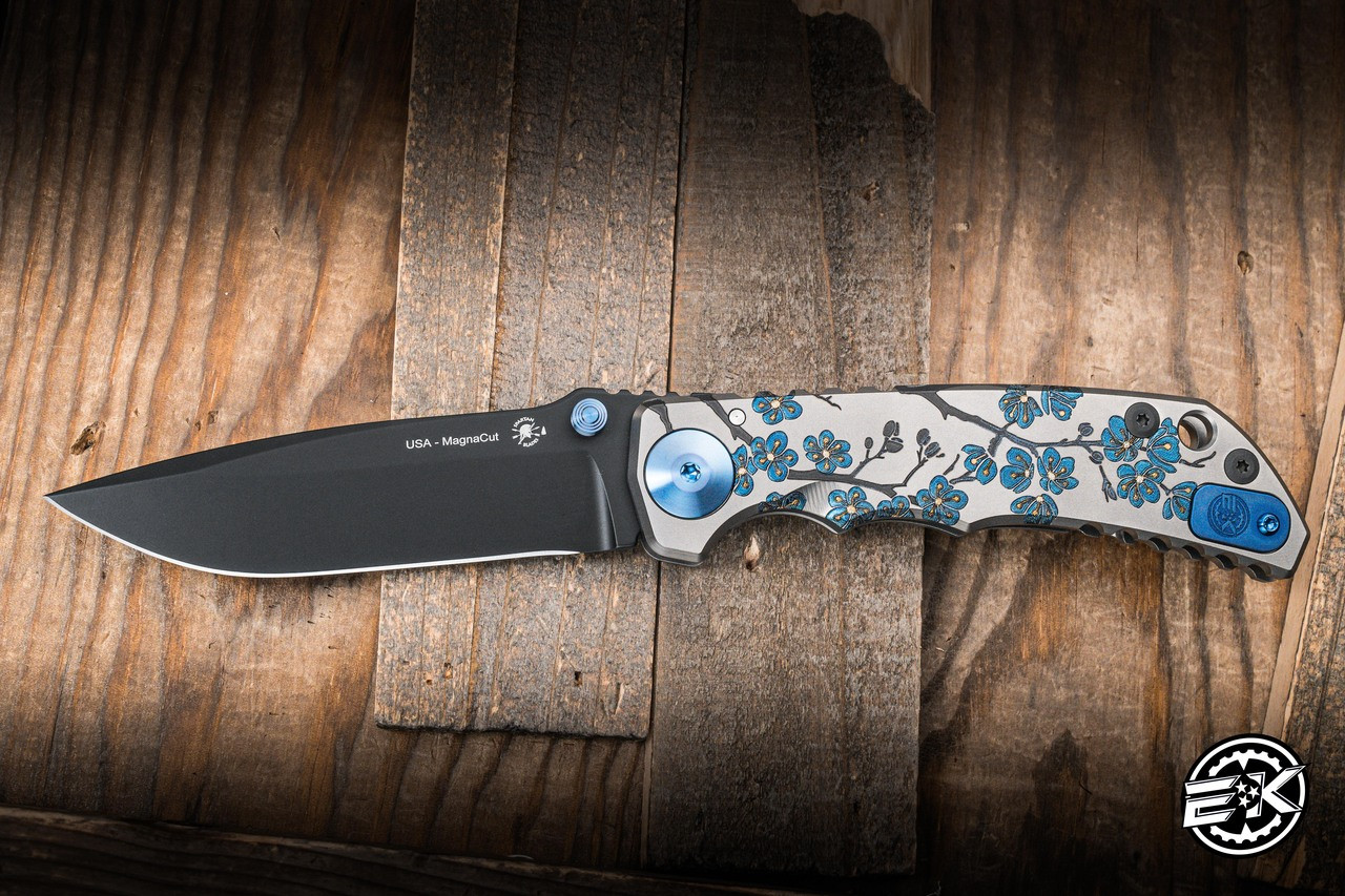 Spartan Blades SF5 SHF Harsey Custom Midnight Bloom Titanium 4