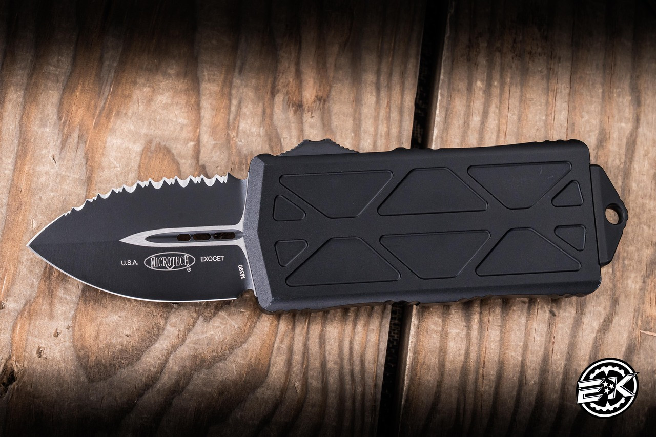 Preowned-Microtech Exocet Money Clip OTF Knife 1.9