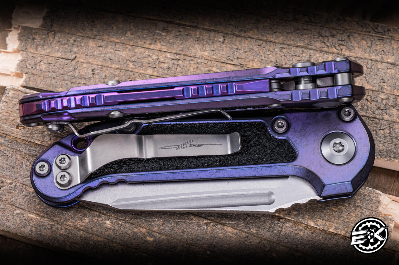 Microtech Marfione Select LUDT Automatic Folding Knife Purple Haze