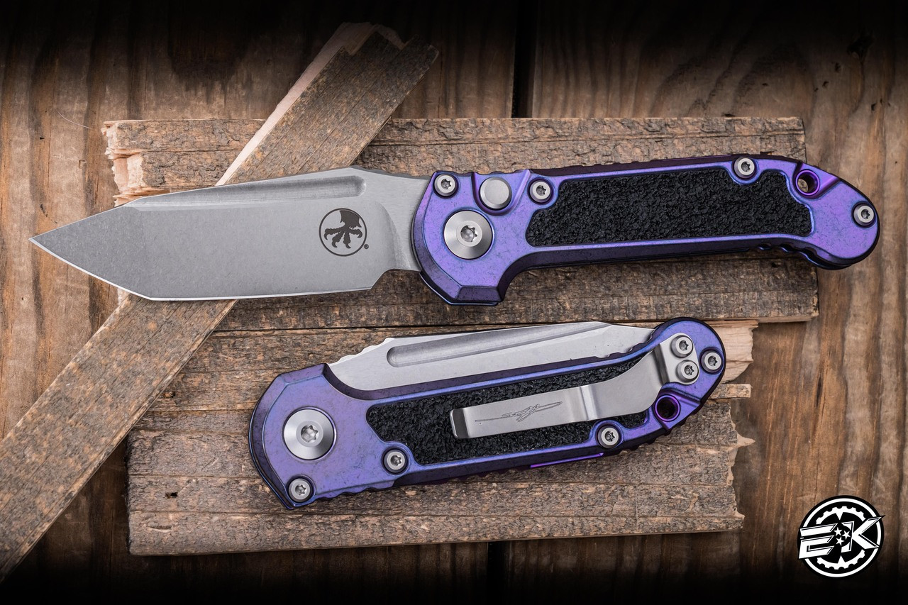 Microtech Marfione Select LUDT Automatic Folding Knife Purple Haze