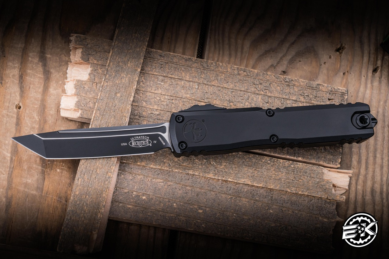 Microtech Ultratech Gen IV OTF Automatic Tactical Knife Black 3.5