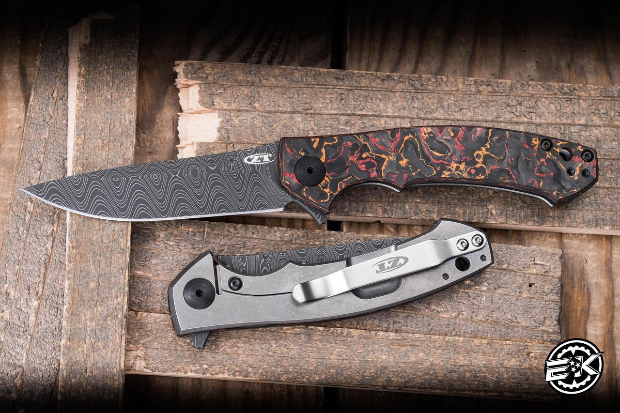 Zero Tolerance Sinkevich Flipper Knife Carbon Fiber 3.25