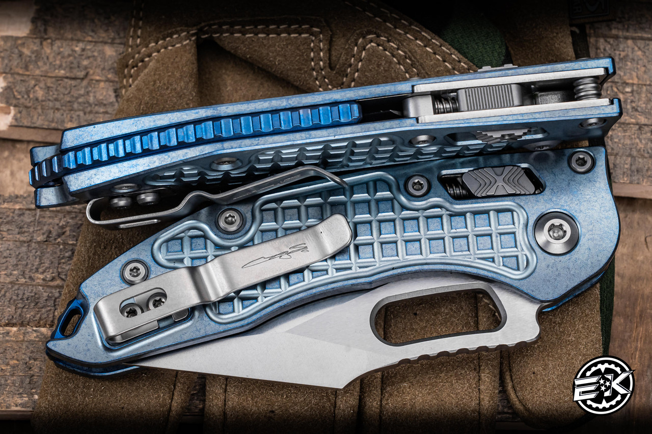 Microtech Marfione Select Stitch RAM-LOK Manual Folding Knife Ice