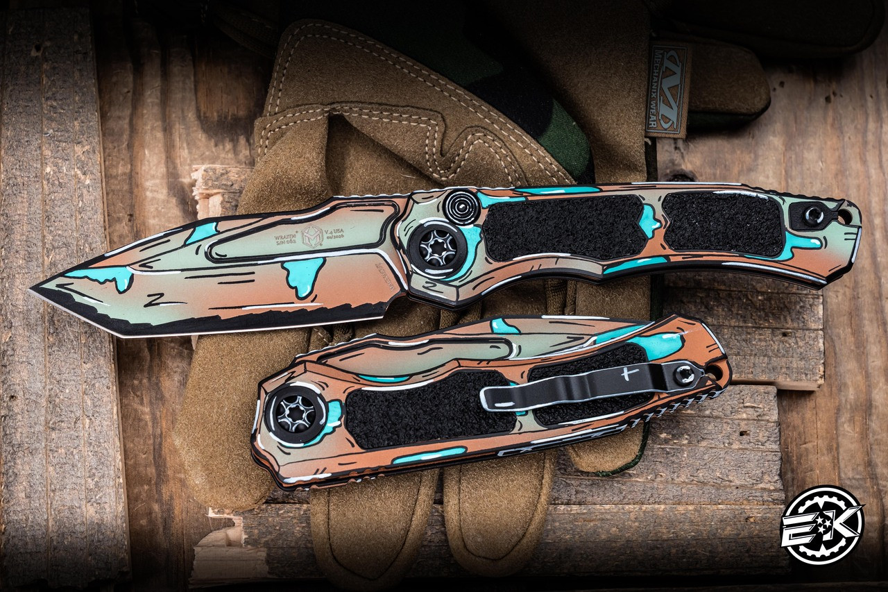 Heretic Knives Wraith V4 Automatic Folding Knife Cel Shade