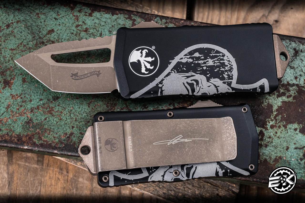 Microtech Exocet OTF Bronze Death Card 1.9