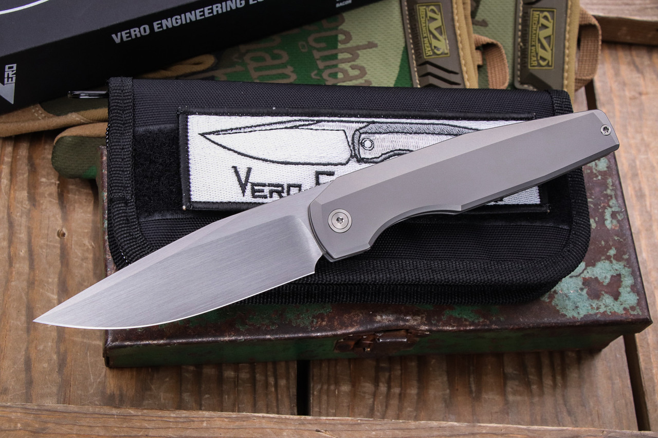 Vero Engineering Lux 2 Folding Knife Titanium 3.78
