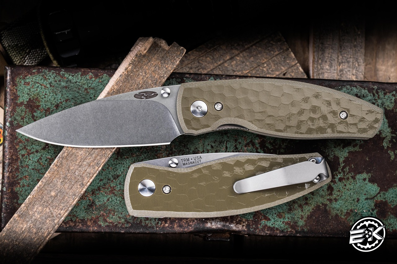 Three Rivers Manufacturing Neutron 2 Folding Knife Green Turtle