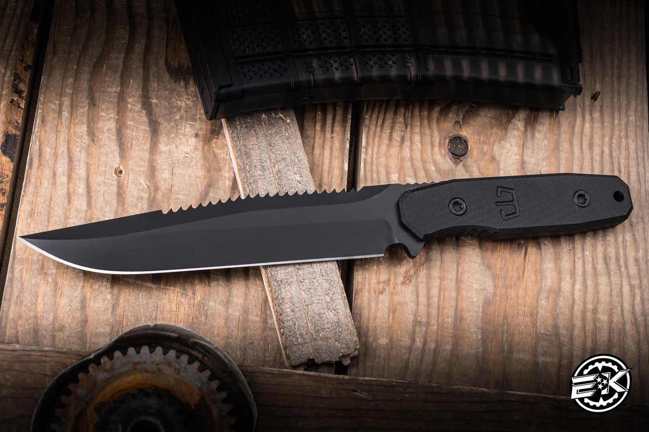 Blackside Customs Rogue 1 Fixed Blade Knife Triple Black G10 6.2