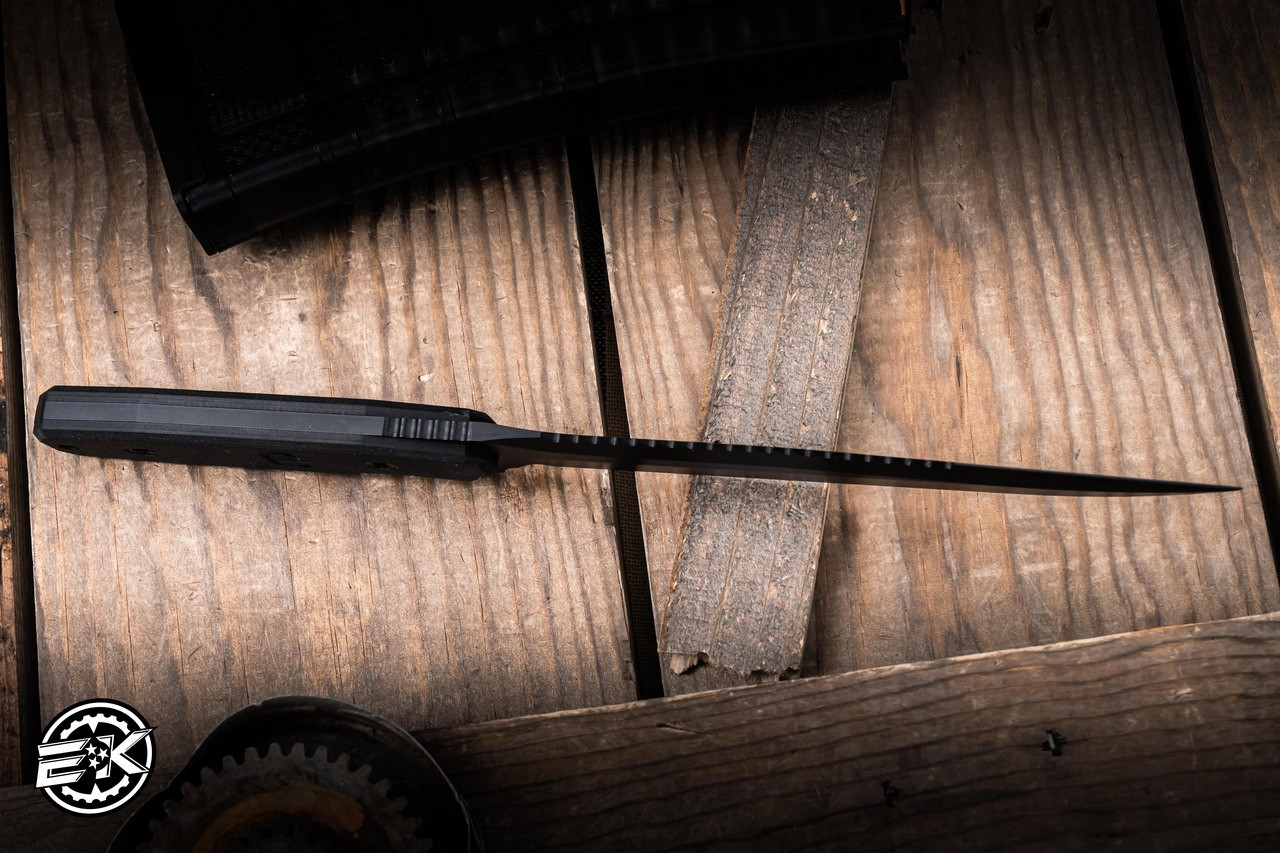 Blackside Customs Rogue 1 Fixed Blade Knife Triple Black G10 6.2