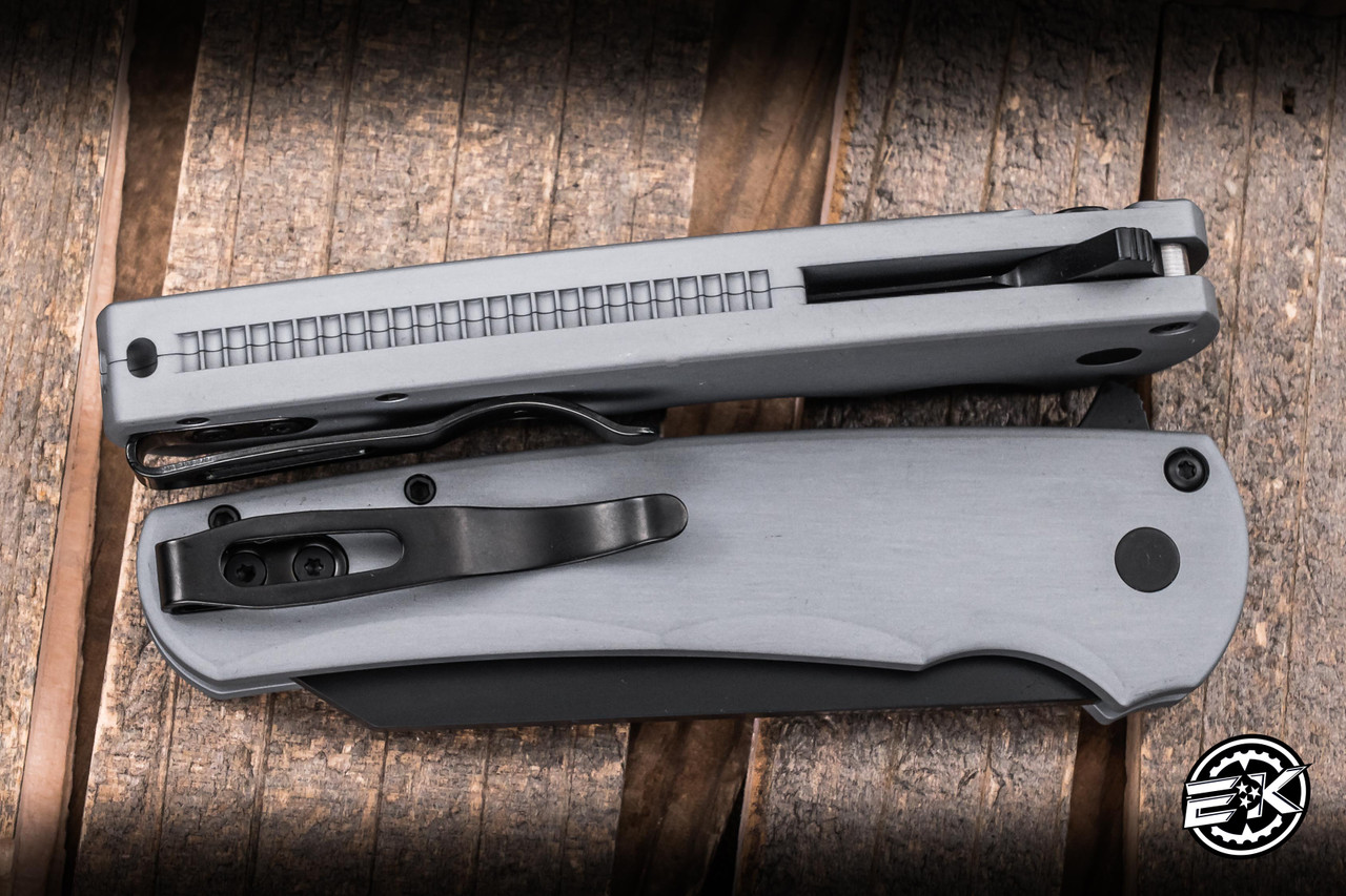 ProTech Malibu Manual Flipper Knife Grey Aluminum 3.25