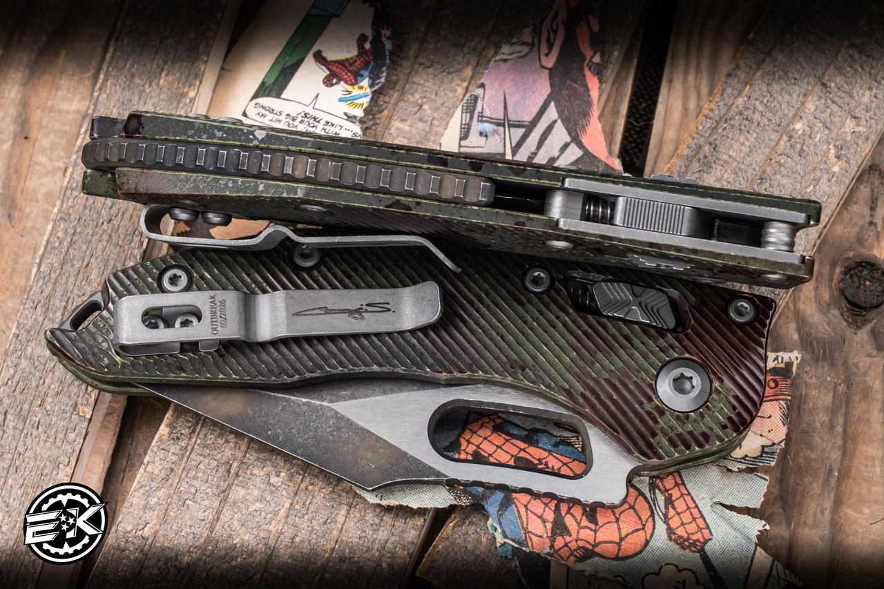 Microtech Stitch Ram-LOK Manual Outbreak Fluted G10 3.75