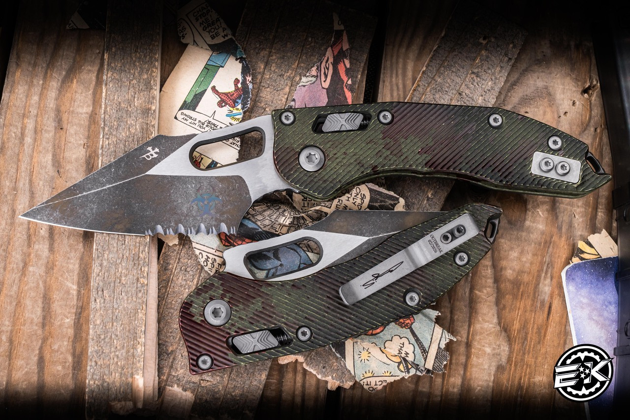 Microtech Stitch Ram-LOK Manual Outbreak Fluted G10 3.75