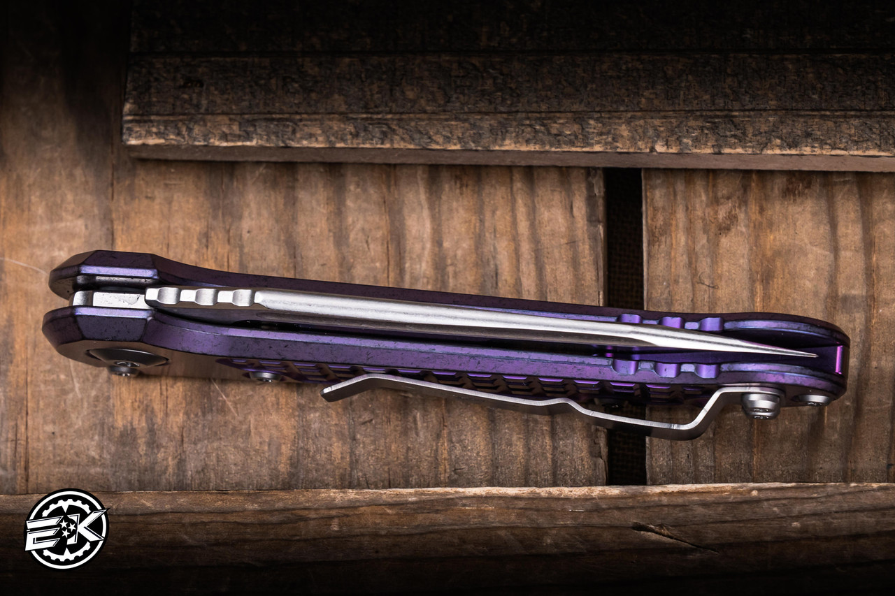 Microtech Marfione Select LUDT Purple Haze Frag Titanium 3.4