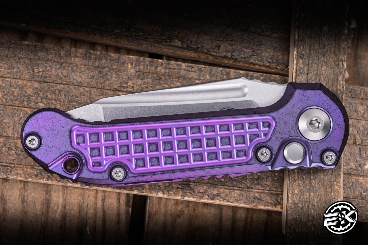 Microtech Marfione Select LUDT Purple Haze Frag Titanium 3.4