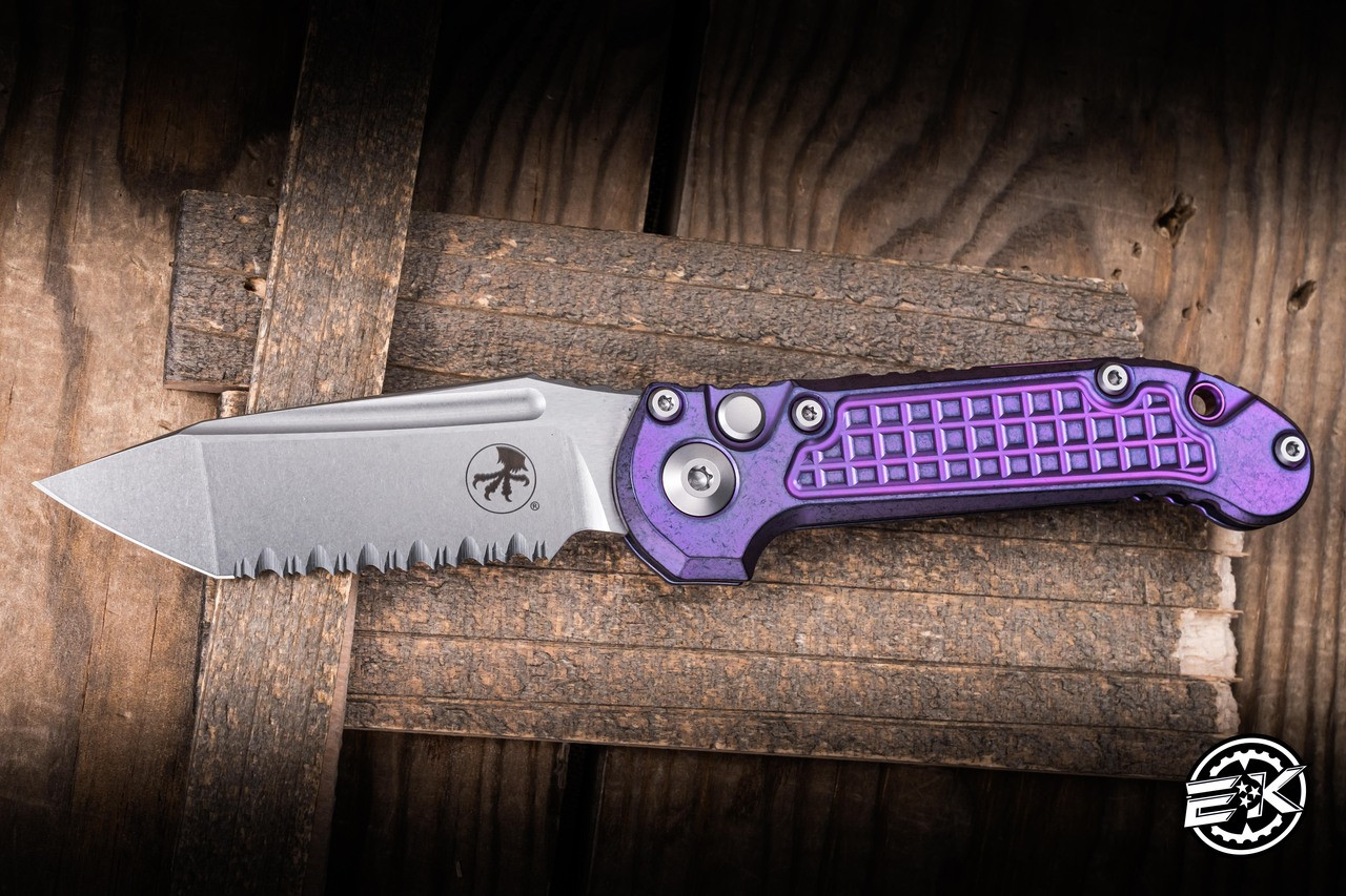 Microtech Marfione Select LUDT Purple Haze Frag Titanium 3.4