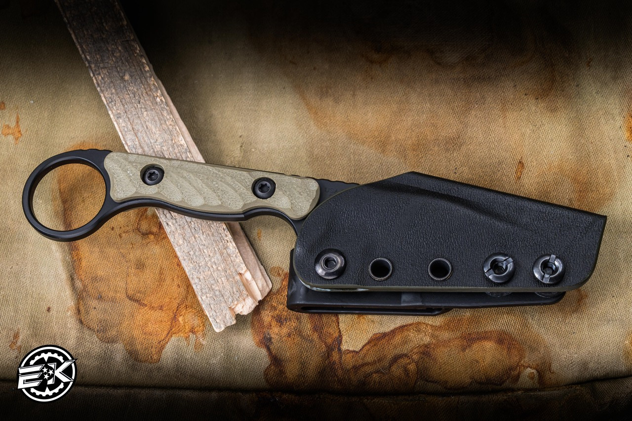 Toor Jank Toor Knives Jank Shank W Fixed Blade Knife Ranger Green G10 3