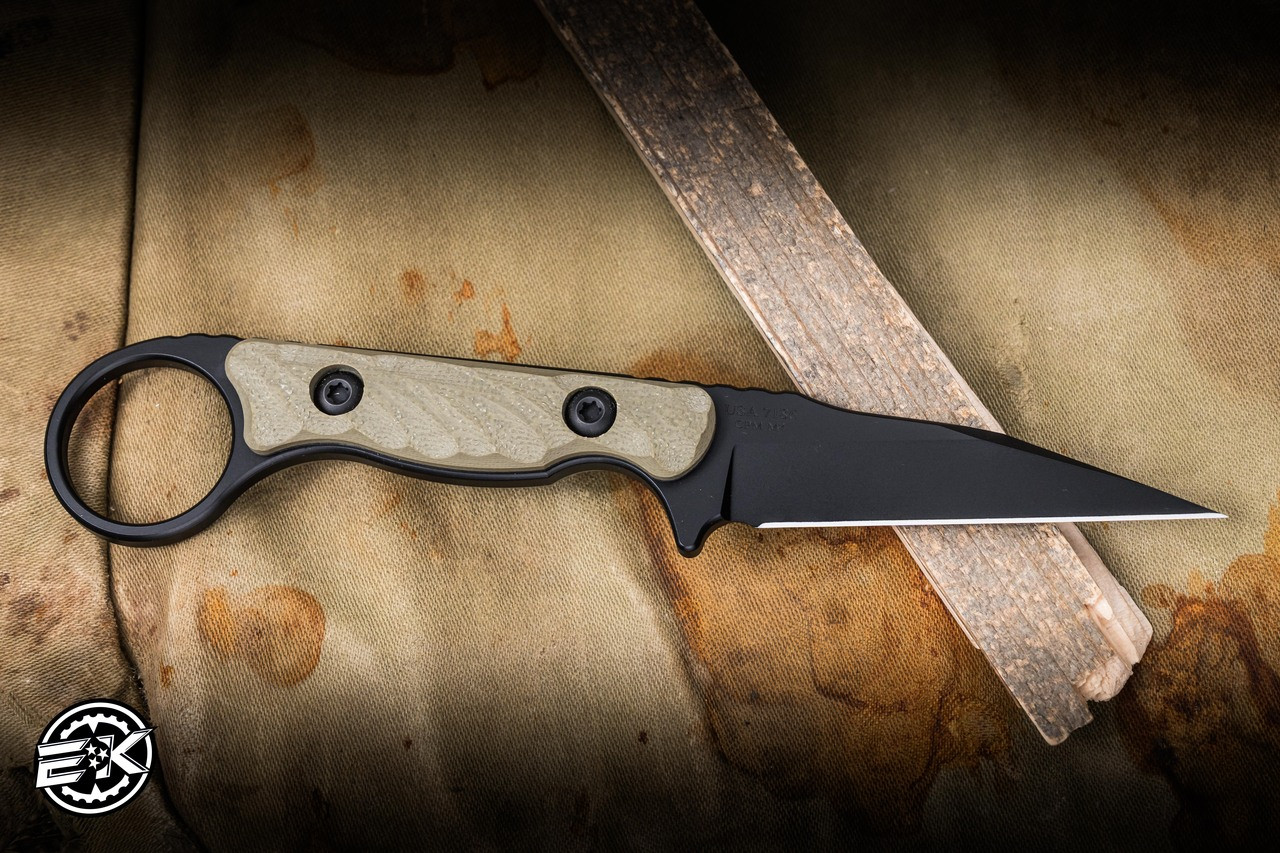 Toor Jank Toor Knives Jank Shank W Fixed Blade Knife Ranger Green G10 3