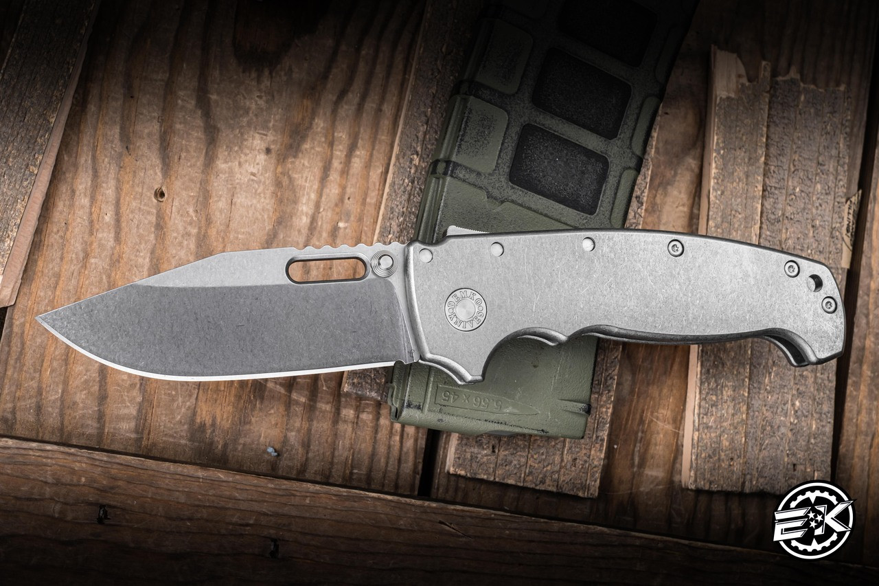 Demko Knives MGAD20 XXX Folding Knife Titanium 4