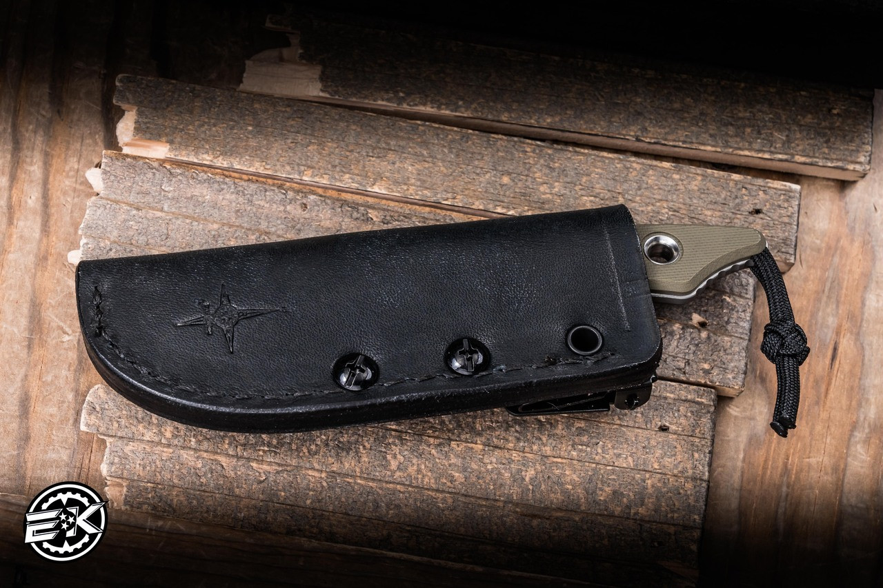 Heretic Knives Kobold Fixed Blade Knife OD Green G10 2.8
