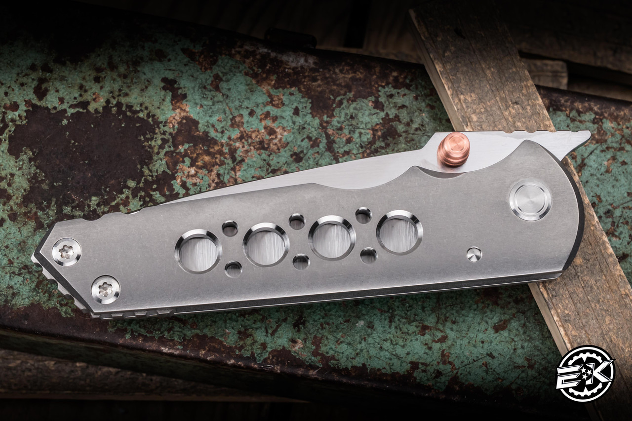Sergey Rogovets SRT Manual Folding Knife Titanium 3.5