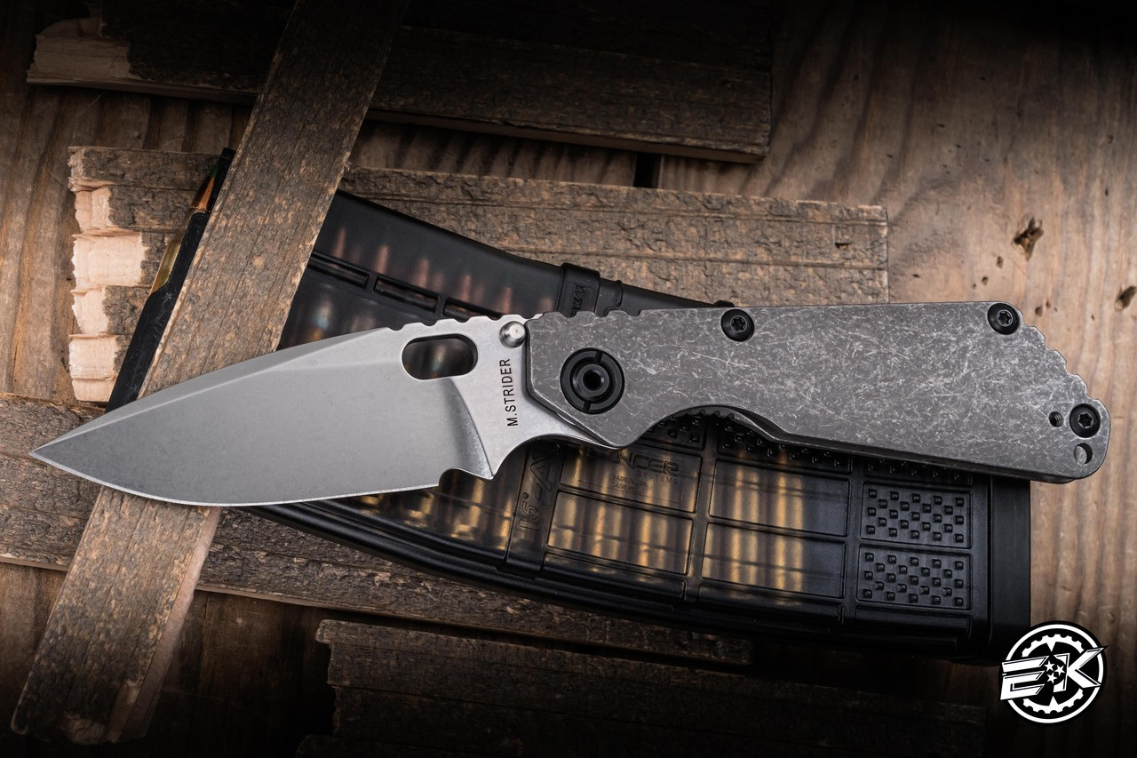Mick Strider Knives SnG CC Grandpa Finish Titanium 3.5