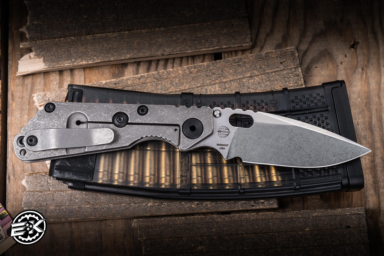 Mick Strider Knives SnG CC Grandpa Finish Titanium 3.5