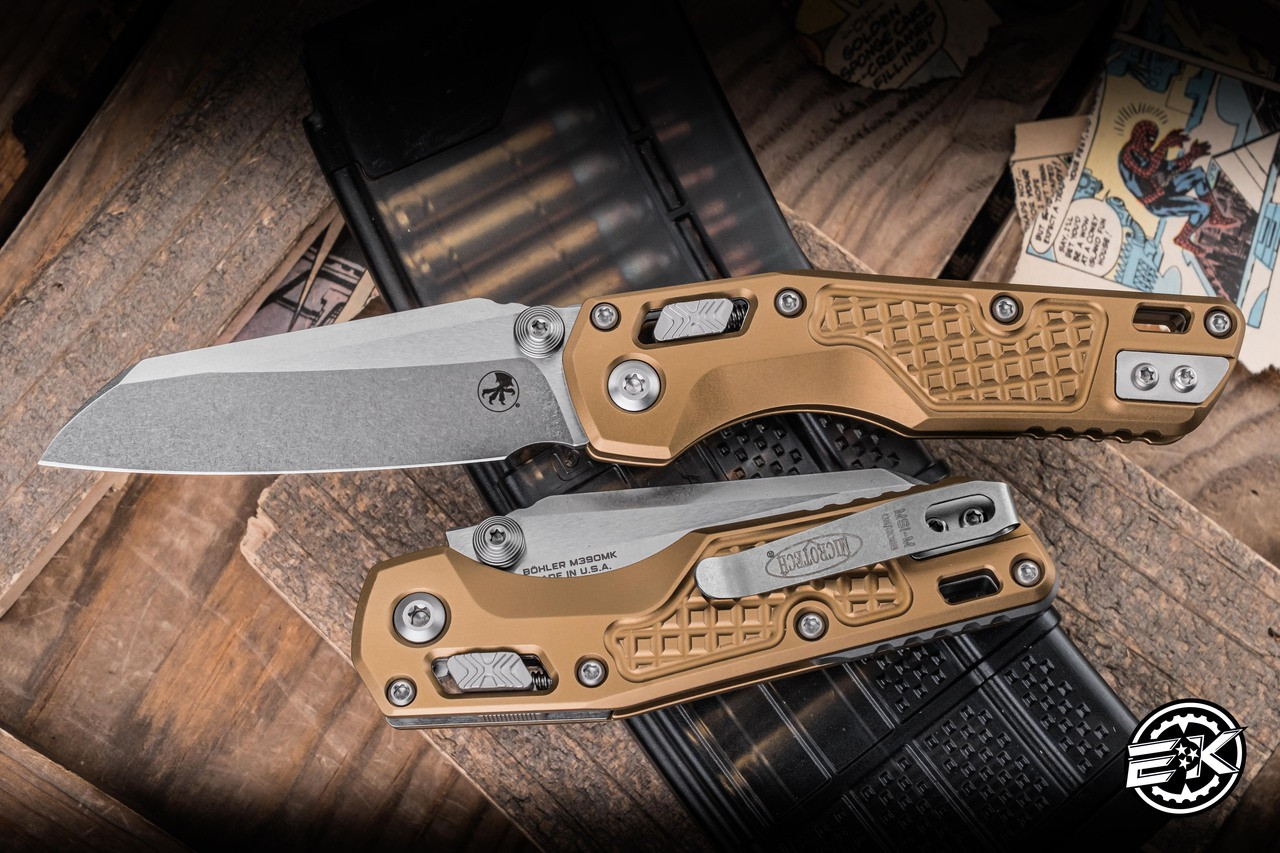 Microtech MSI Mini Ram-Lok Knife Tan Frag Aluminum 3.25