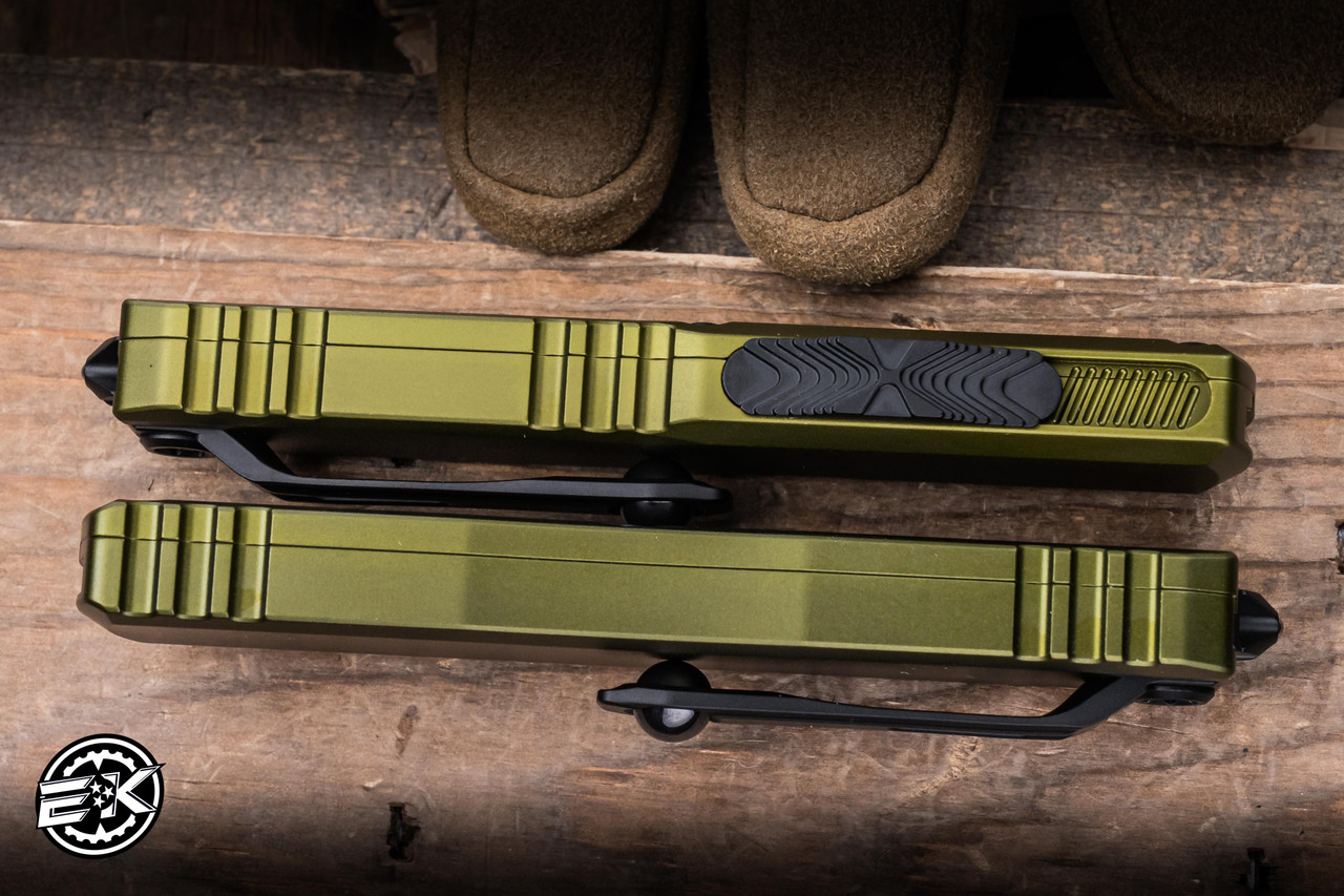 Microtech UTX-85 Gen IV OTF Automatic Knife OD Green Aluminum 3.1