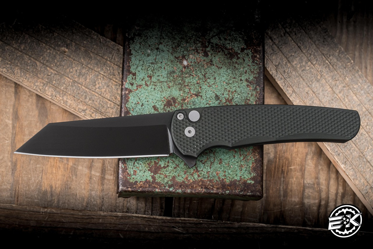 ProTech Malibu Flipper Knife Textured Green Aluminum 3.25