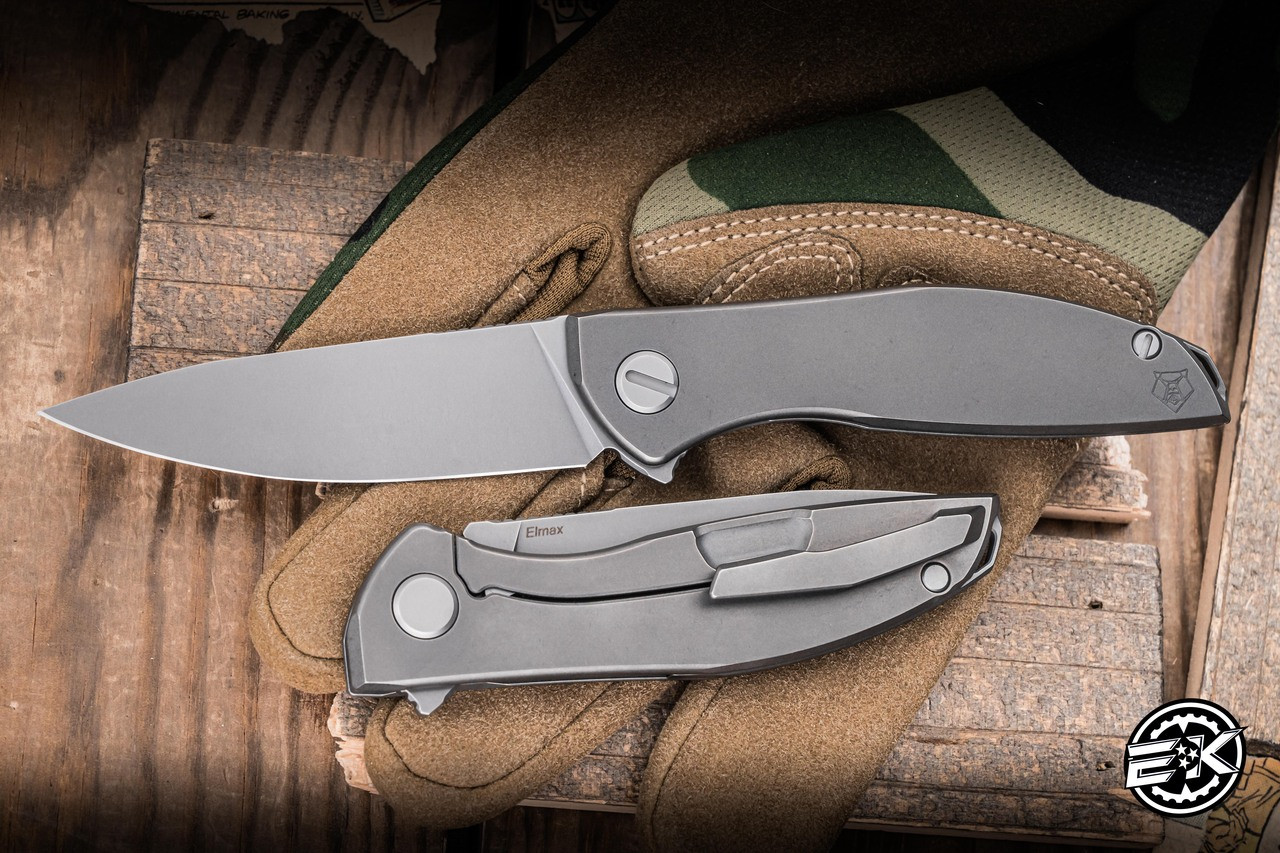 Shirogorov Knives Neon Lite Folding Knife Titanium 3.34