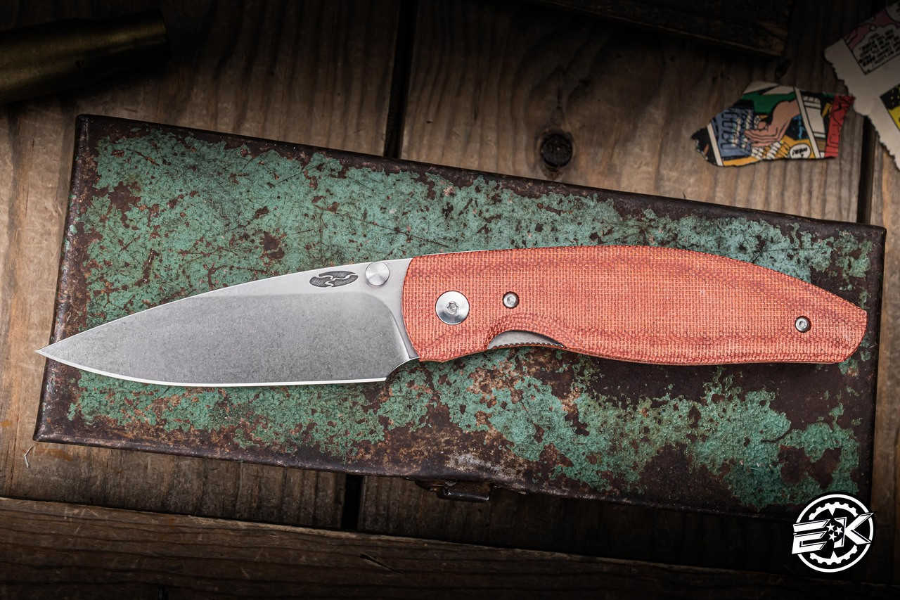 Three Rivers Manufacturing ATOM Autumn Orange Micarta 3.5