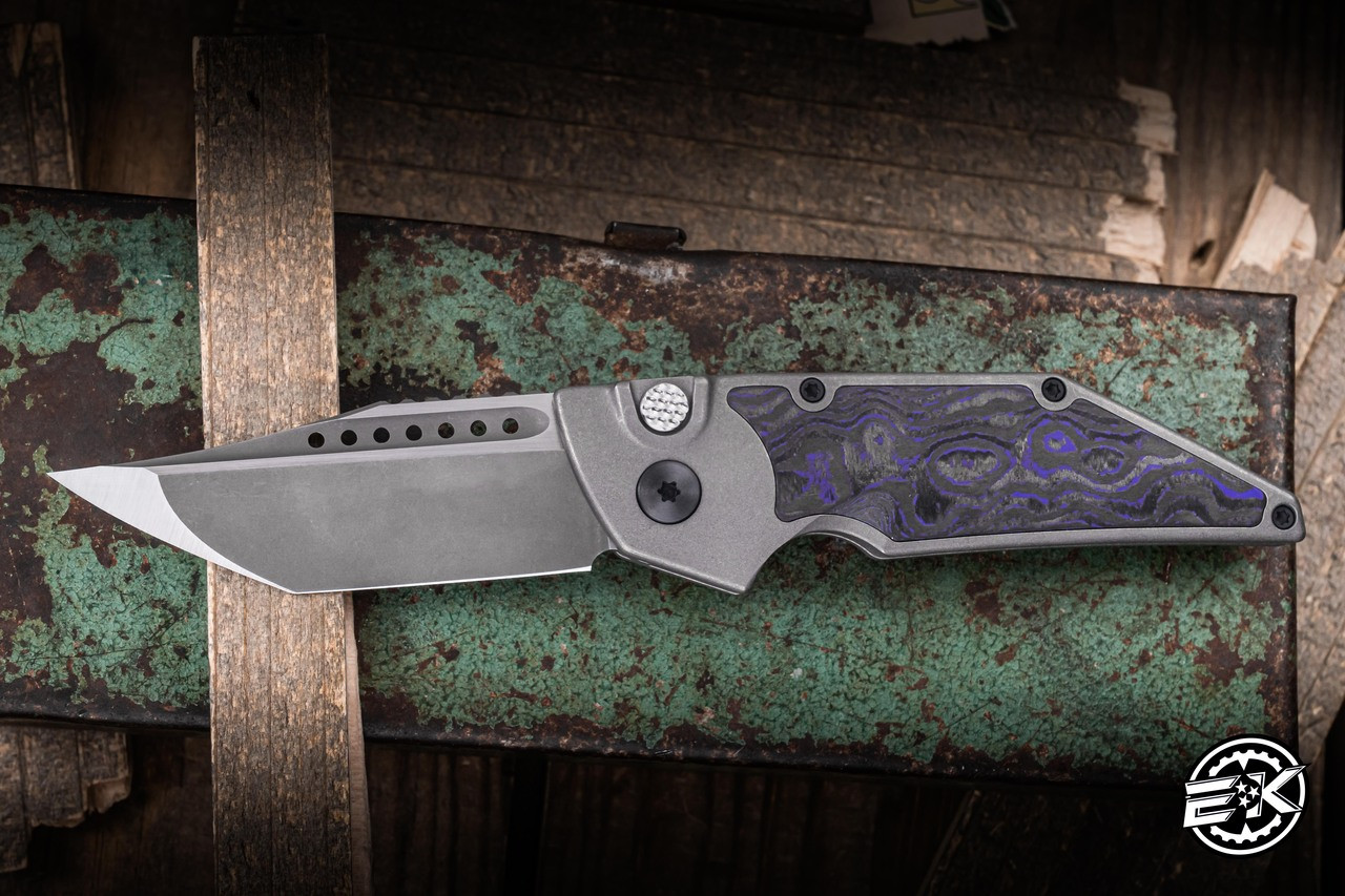 Hypercut Manufacturing Dharma Automatic Folding Knife Purple Flow
