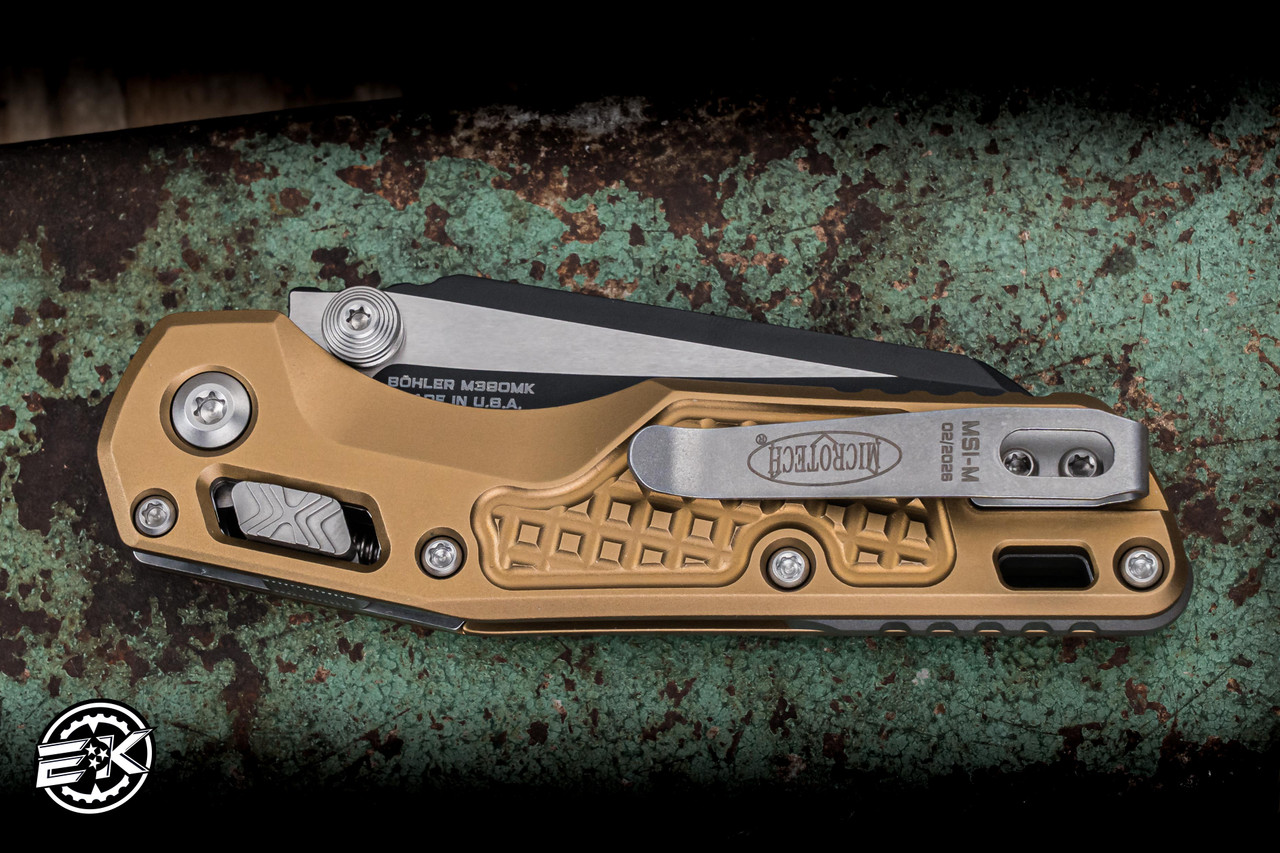 Microtech MSI Mini Tan Frag Aluminum 3.25