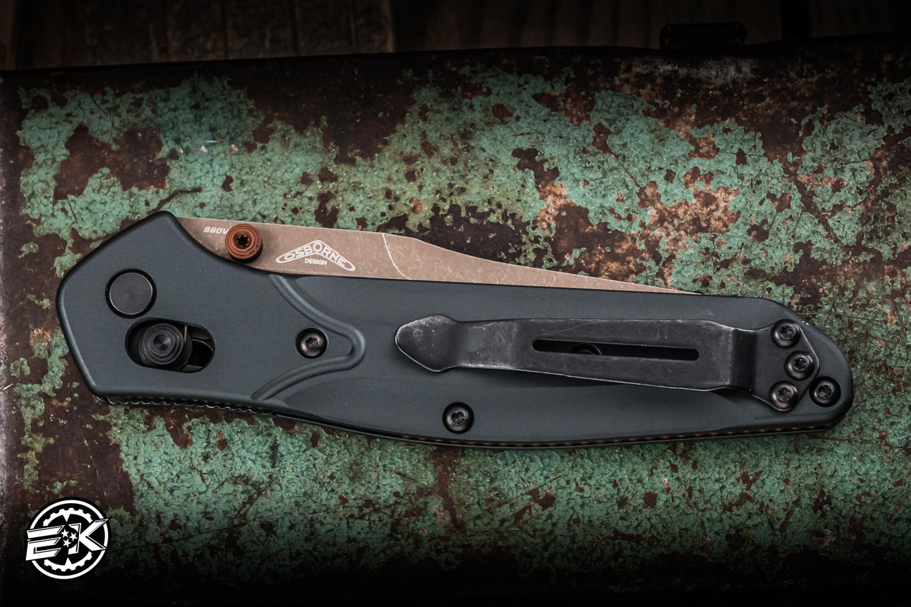 Benchmade Osborne Axis Lock Taiga Green Aluminum 3.4