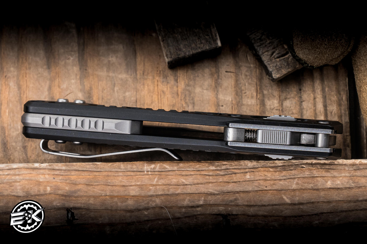 Microtech MSI Mini Ram-Lok Knife Black Frag Aluminum 3.25