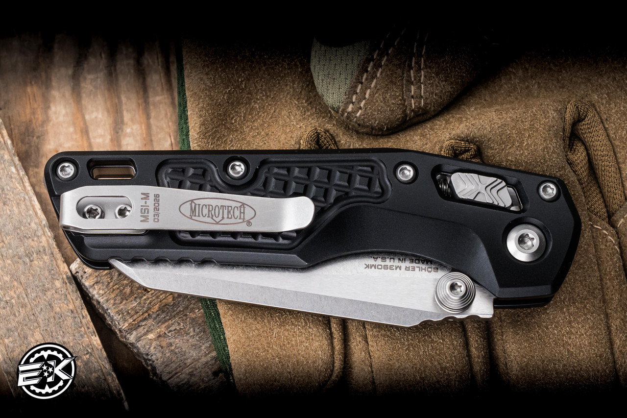 Microtech MSI Mini Ram-Lok Knife Black Frag Aluminum 3.25