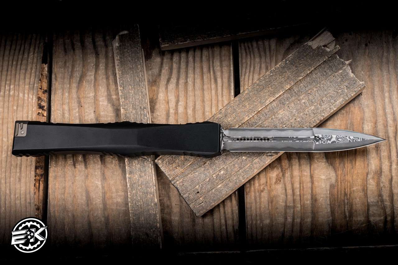 ネメシス＋FG Marfione Custom Nemesis IV OTF Knife Black Alloy 4.4