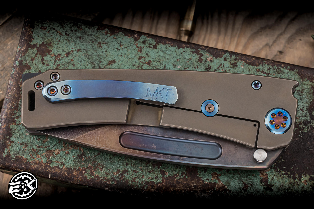 Medford Marauder-H Folding Knife Old School Bronze Titanium 3.75