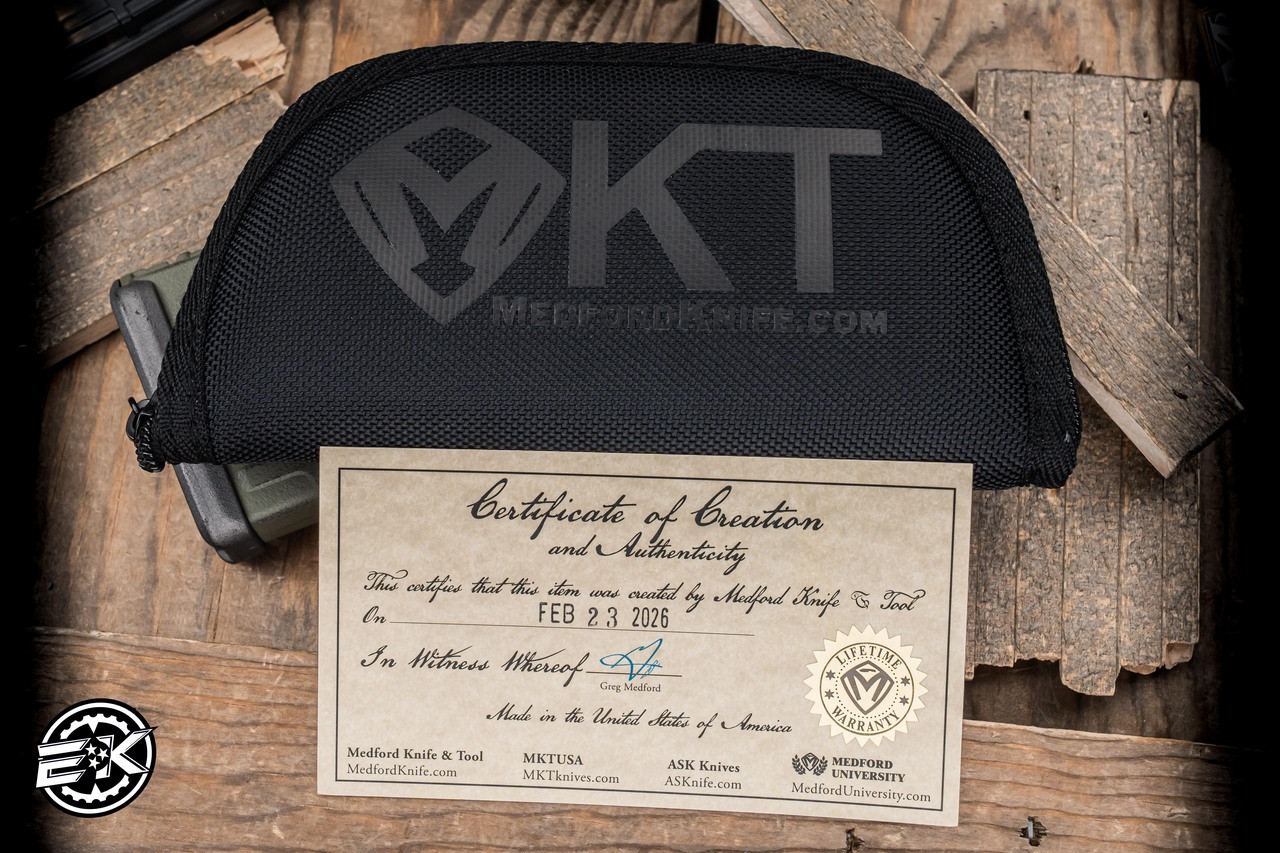 Medford Knives TFF-4 Folding Knife Bronze Titanium/Predator Inlay