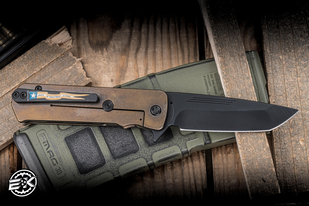 Medford Knives TFF-4 Folding Knife Bronze Titanium/Predator Inlay
