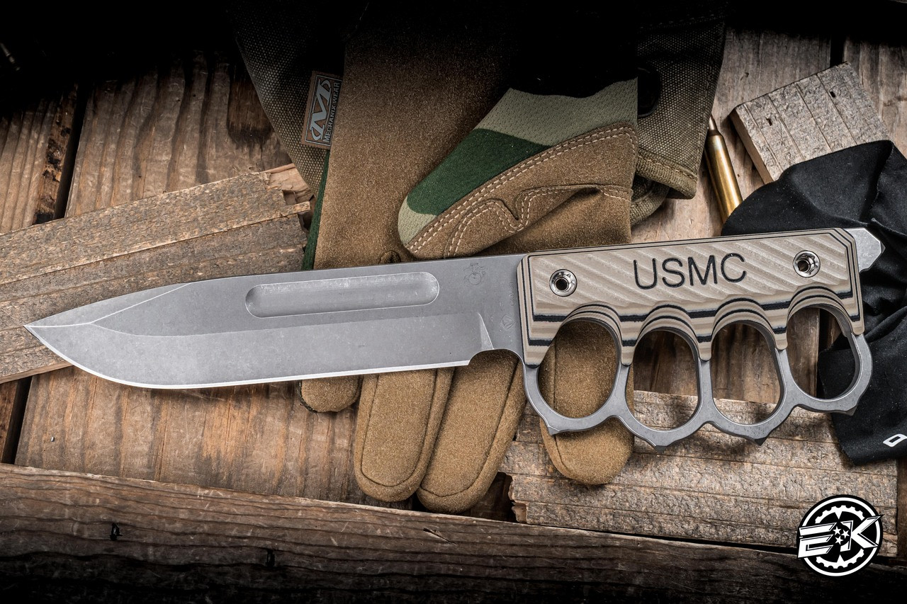 Medford USMC 2025 Trench Fixed Blade Knife Multi Layered G10 6.5