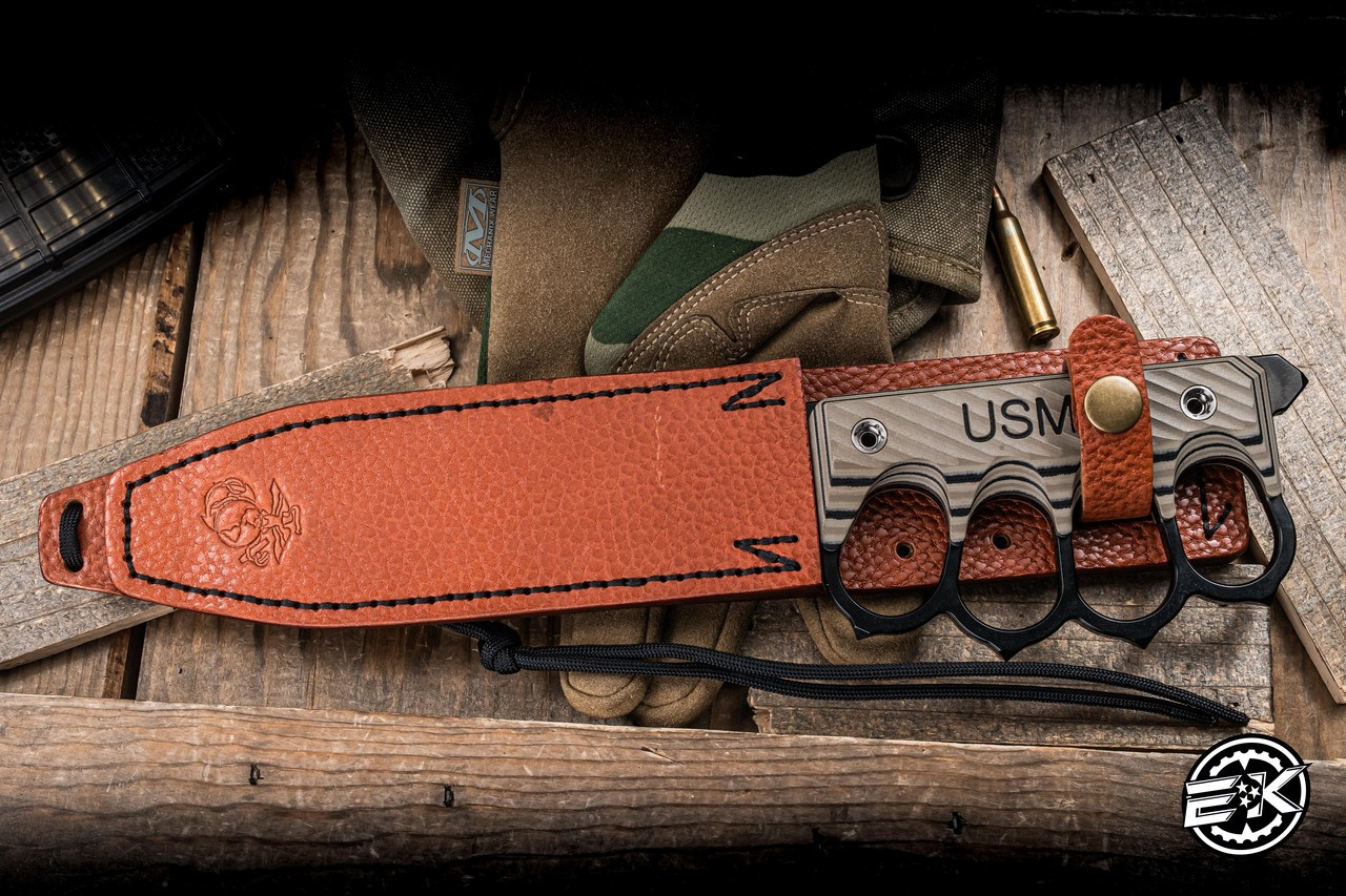 Medford USMC 2025 Trench Fixed Blade Knife Multi Layered G10 6.5