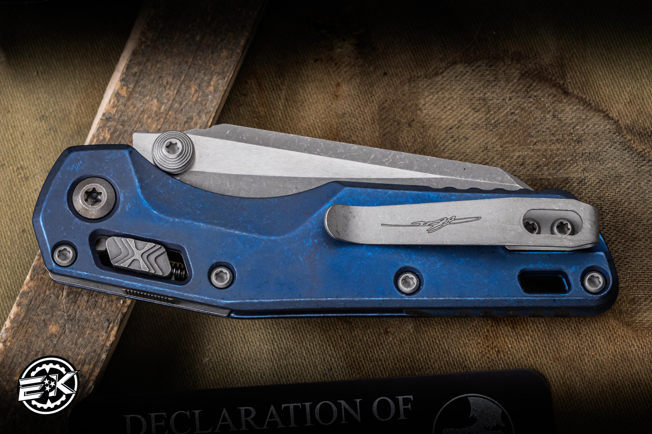 Microtech Marfione Select MSI Mini Ram-Lok Knife Antique Titanium