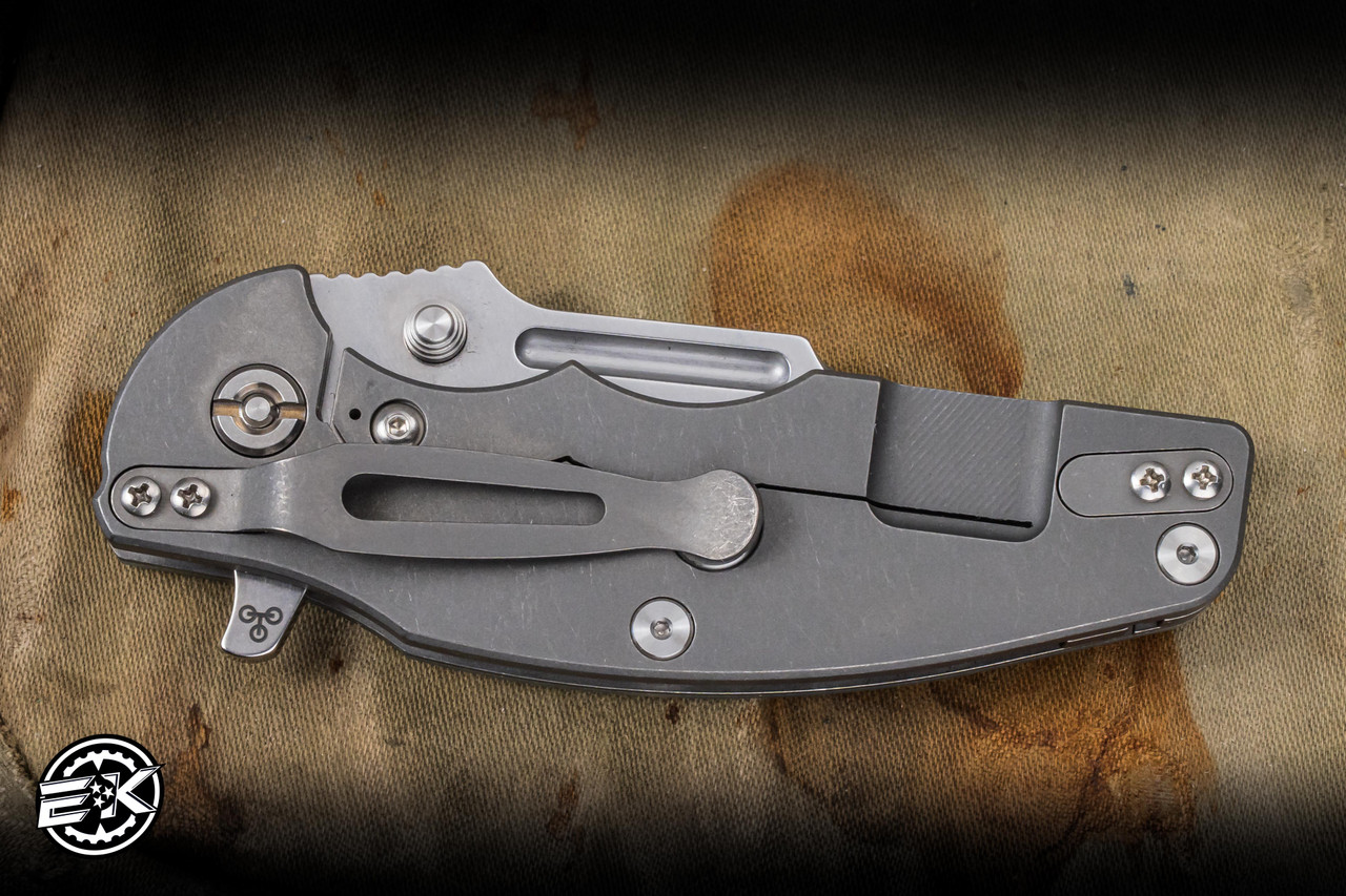 Rick Hinderer Knives Jurassic Translucent G10 Working Finish G10