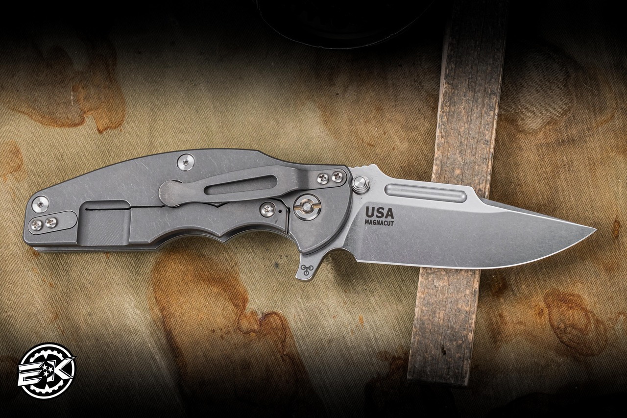 Rick Hinderer Knives Jurassic Translucent G10 Working Finish G10