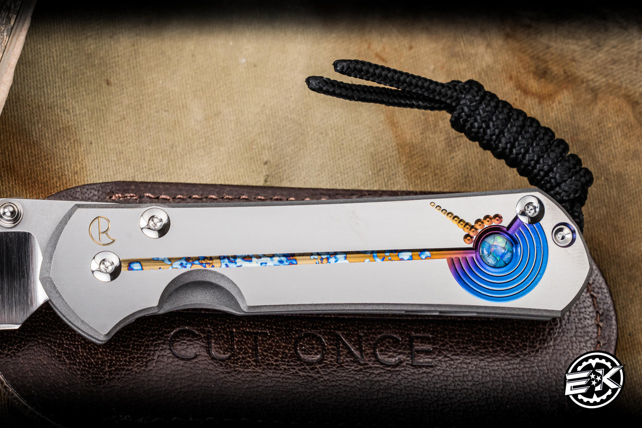 Chris Reeve Knives Small Sebenza 31 Titanium Unique Graphic Mosaic