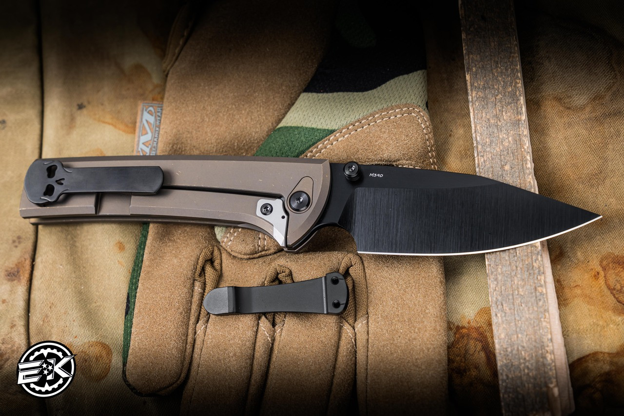 Chaves Knives Exclusive Scapegoat 229 Integral Titanium Bronze