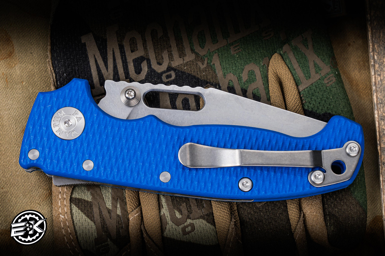 Demko Knives AD20I Slim Shark Lock Blue G10 3.6