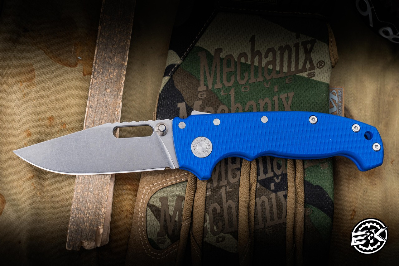 Demko Knives AD20I Slim Shark Lock Blue G10 3.6