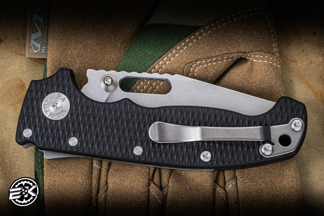 Demko Knives AD20I Slim Shark Lock Black G10 3.6